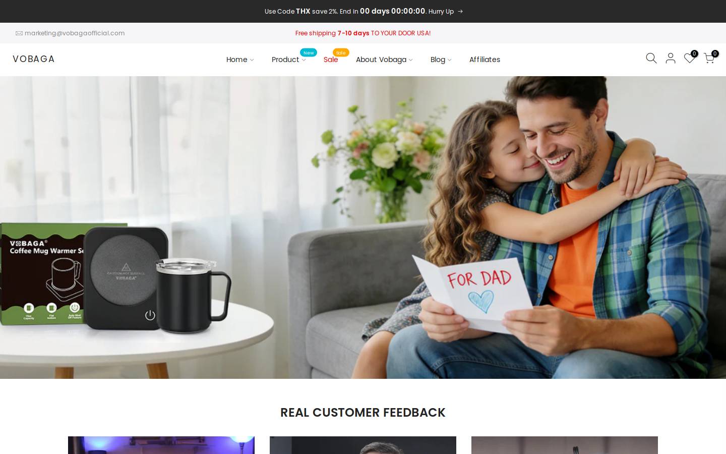 vobagaofficial.com homepage screenshot