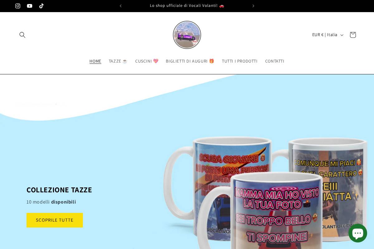 vocalivolanti.com homepage screenshot