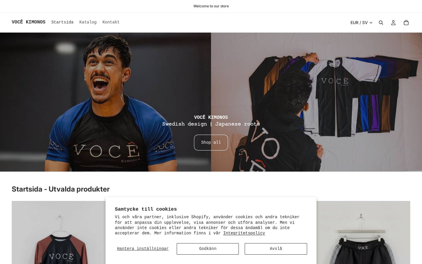 vocekimonos.com homepage screenshot