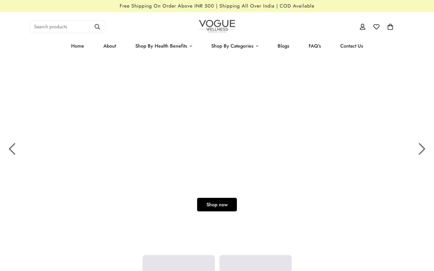 voguewellness.in homepage screenshot