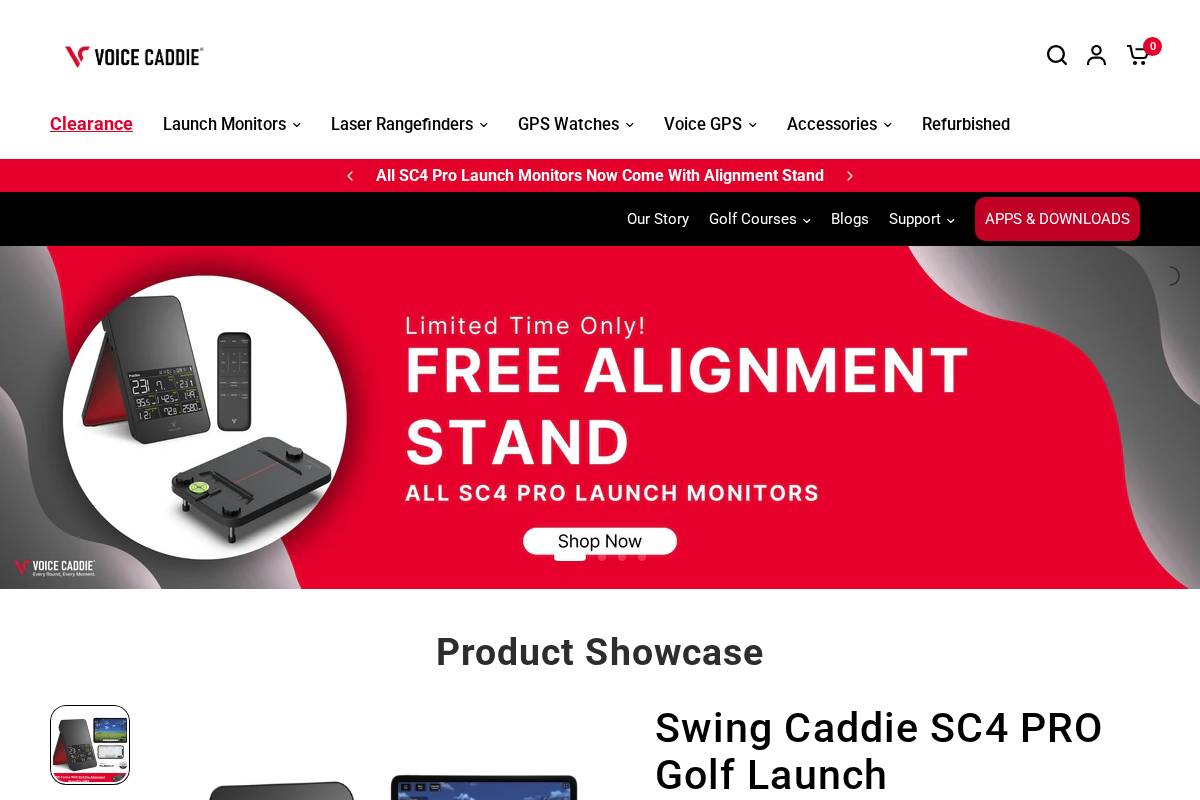 voicecaddie.com homepage screenshot
