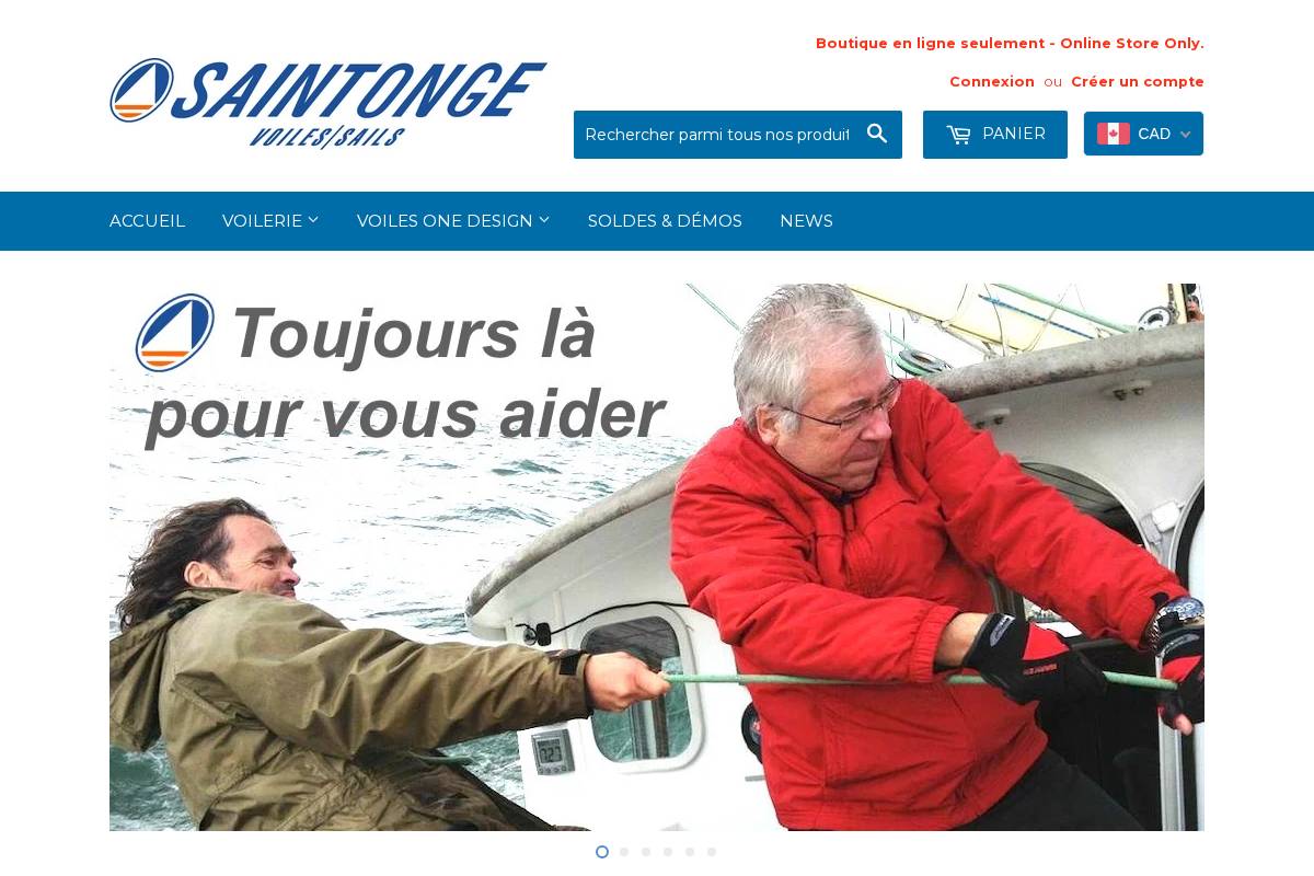 voilesaintonge.com homepage screenshot