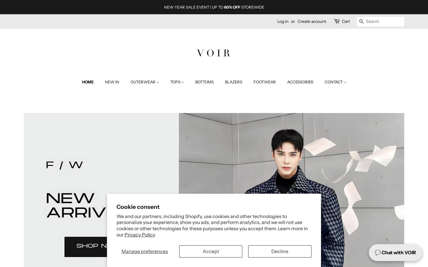 voirhomme.com homepage screenshot