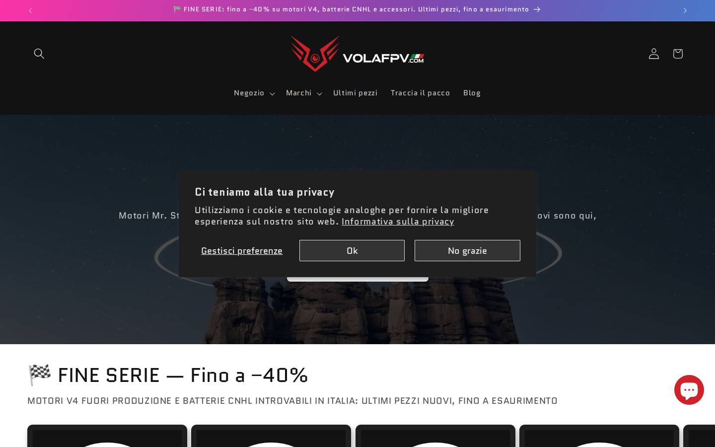 VOLAFPV.com homepage screenshot