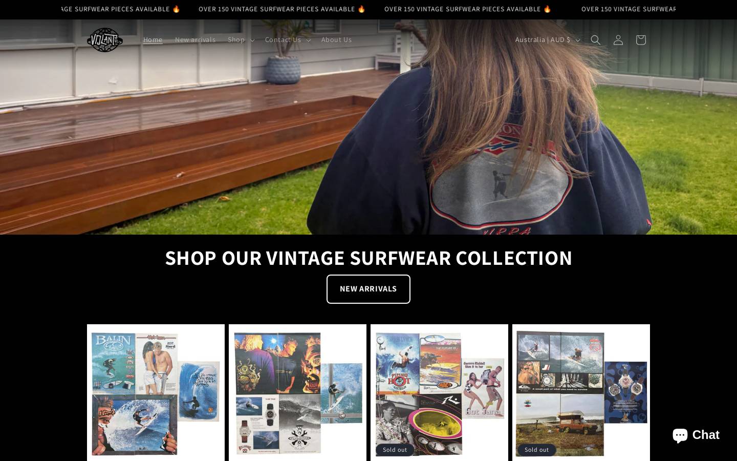 volantvintage.com homepage screenshot