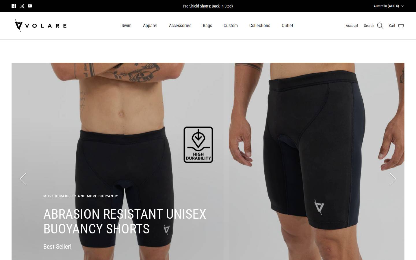 volaresports.com homepage screenshot