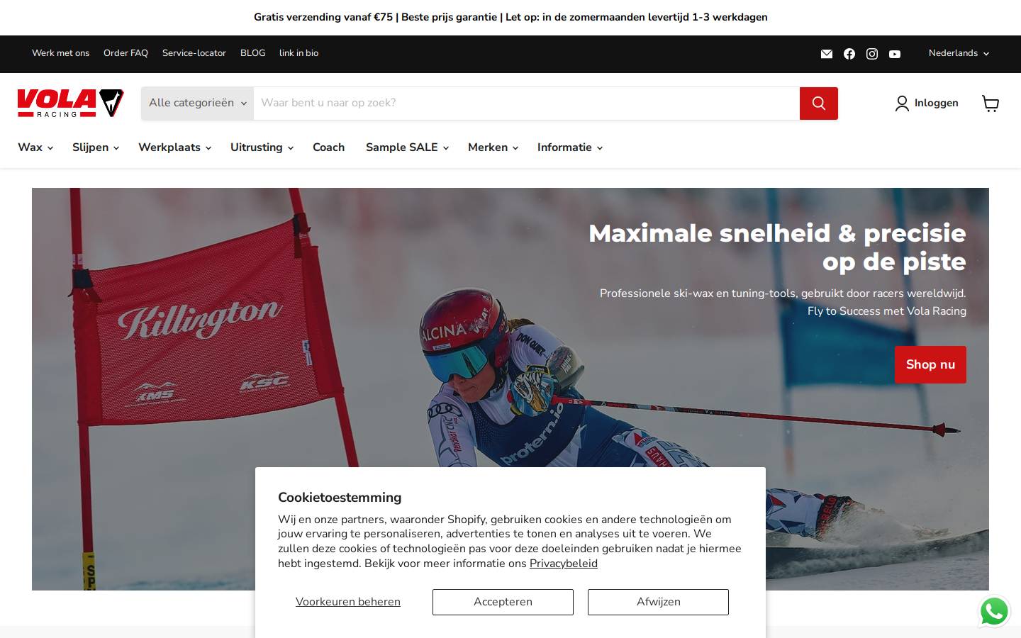 volawax.com homepage screenshot