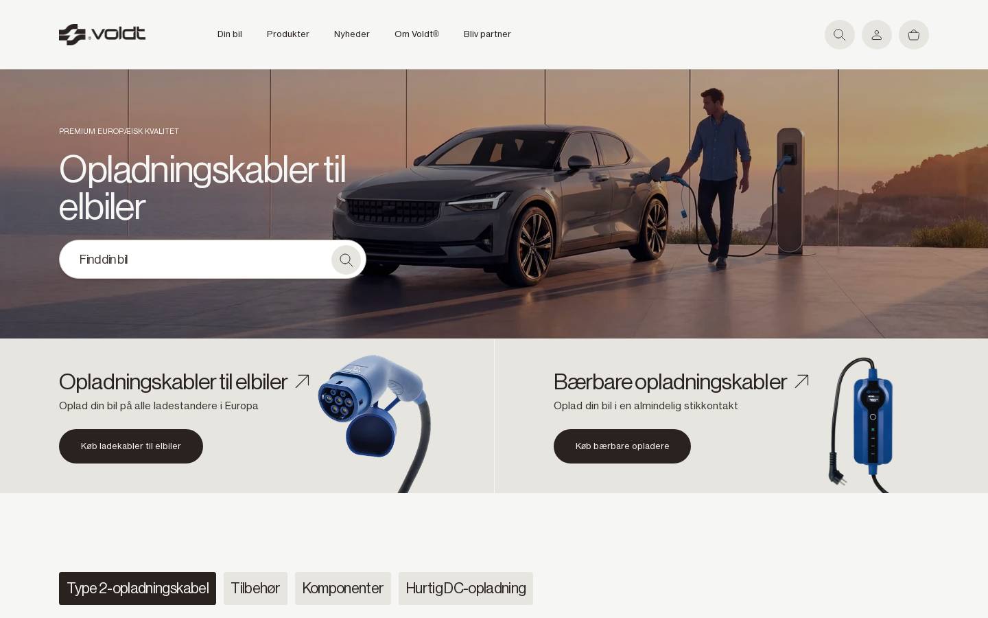 Voldt homepage screenshot