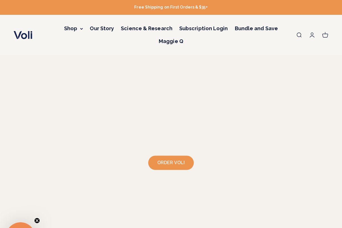 Voliwellness homepage screenshot