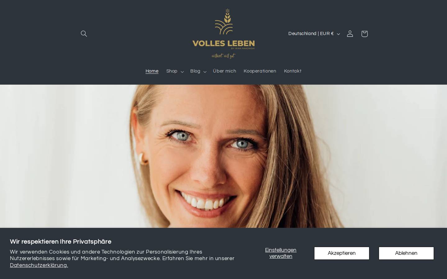 volles-leben.de homepage screenshot