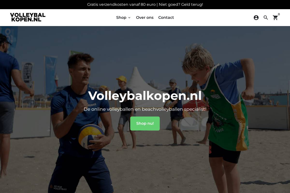 volleybalkopen.nl homepage screenshot