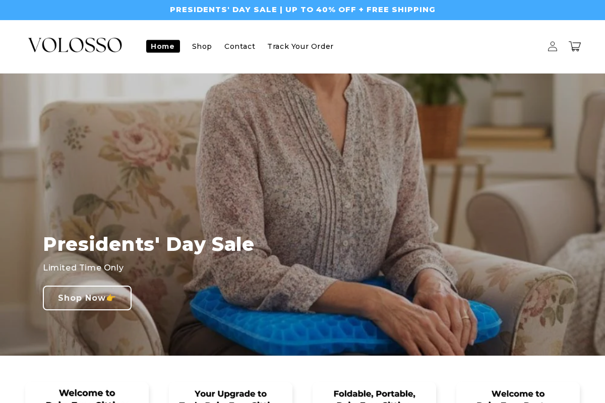 Volosso homepage screenshot