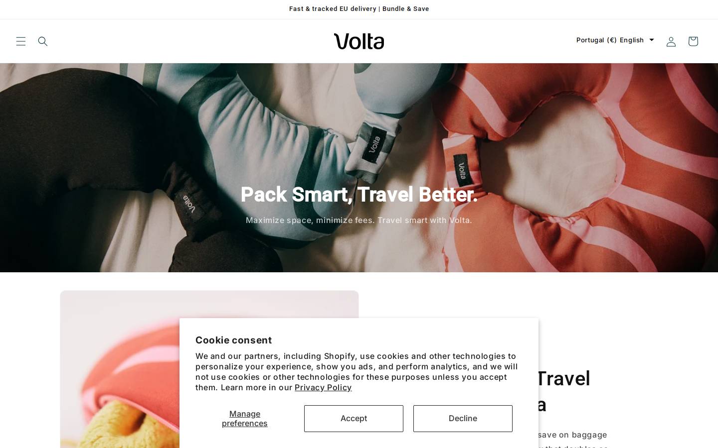 volta-travelco.com homepage screenshot