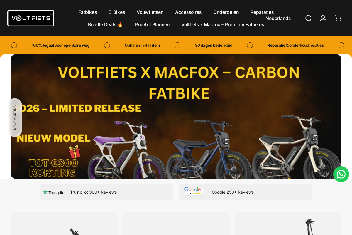 Voltfiets homepage screenshot