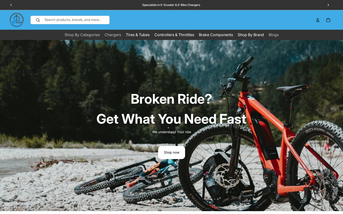 volthousestore.com homepage screenshot