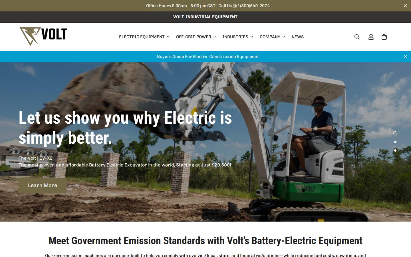 voltie.com homepage screenshot