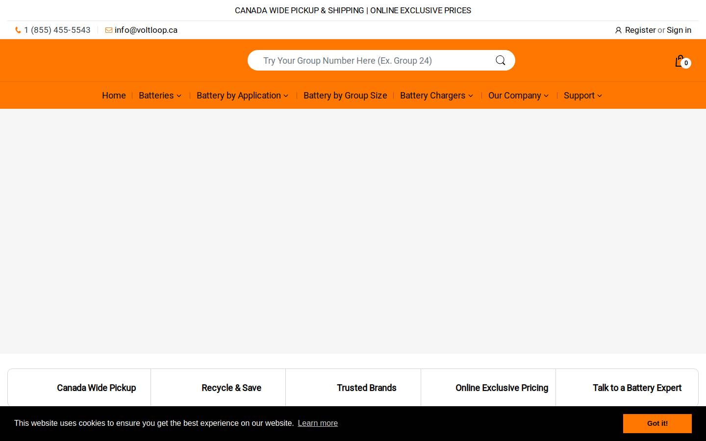 voltloop.ca homepage screenshot