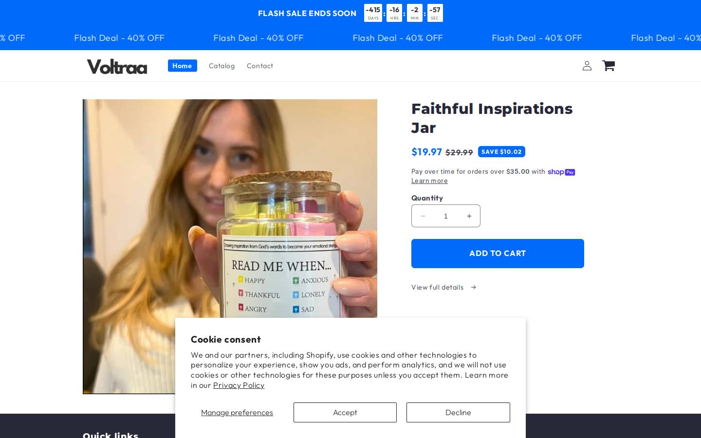 voltraa.shop homepage screenshot