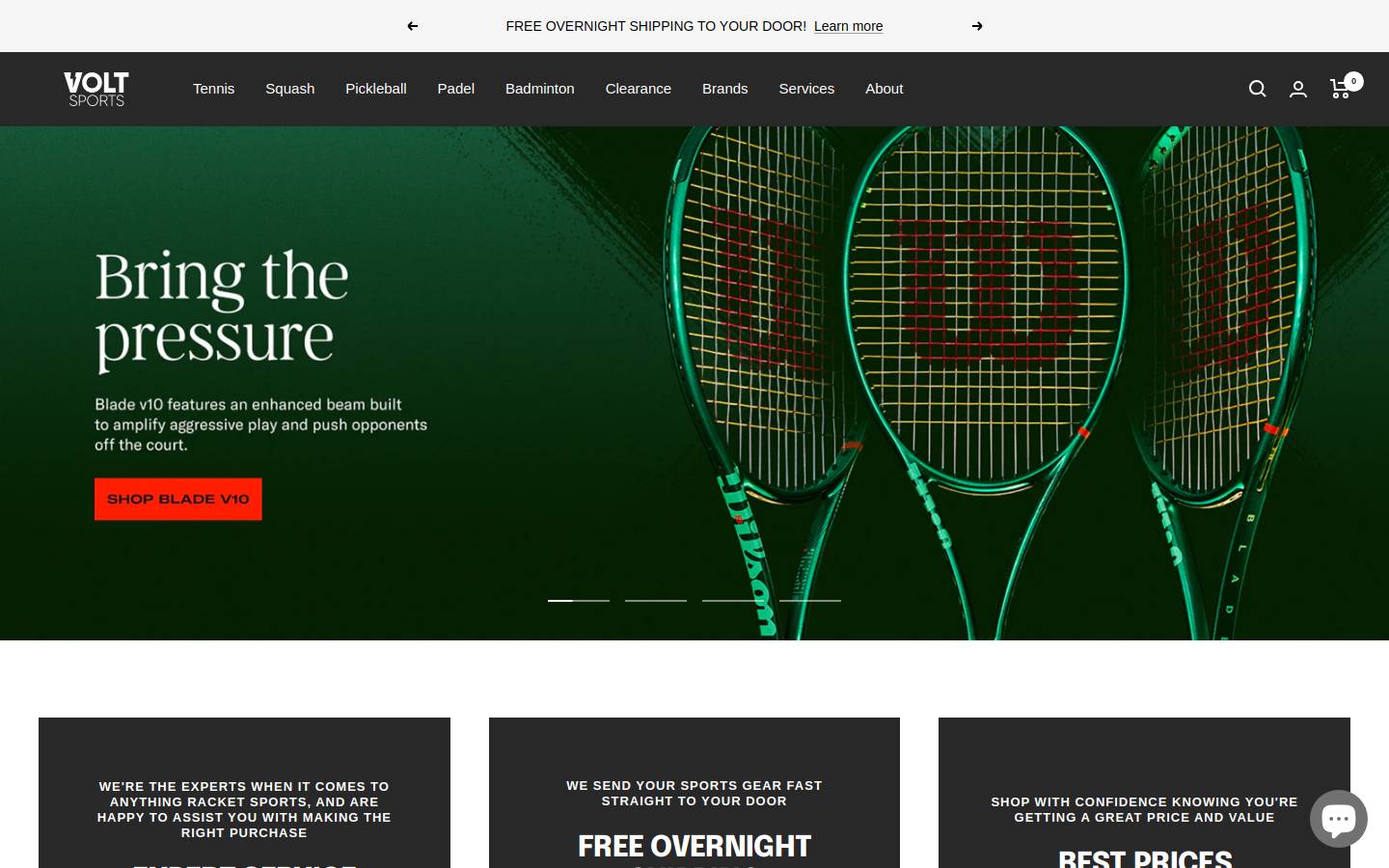 voltsports.com homepage screenshot