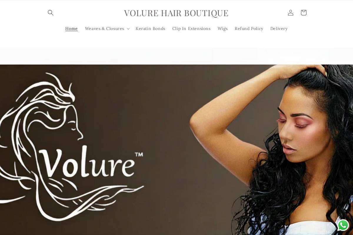 volure.co.za homepage screenshot