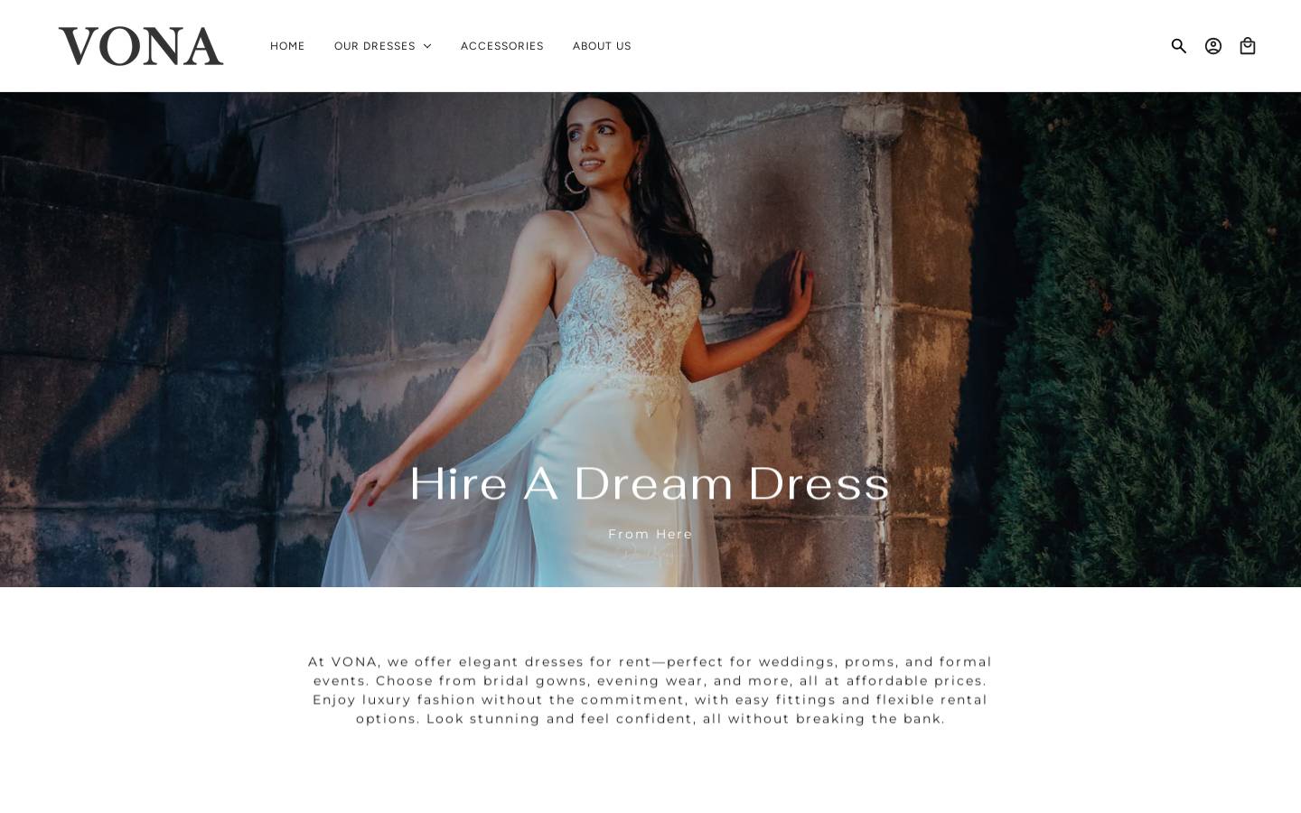 vona.co.nz homepage screenshot