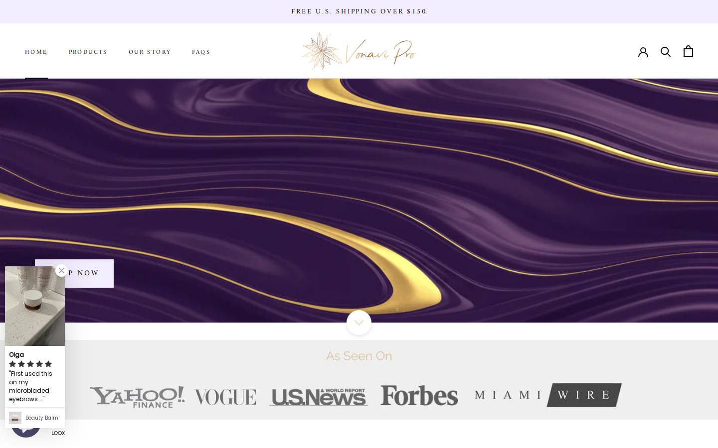 vonavipro.com homepage screenshot