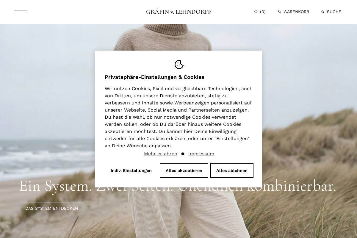vonlehndorff.com homepage screenshot