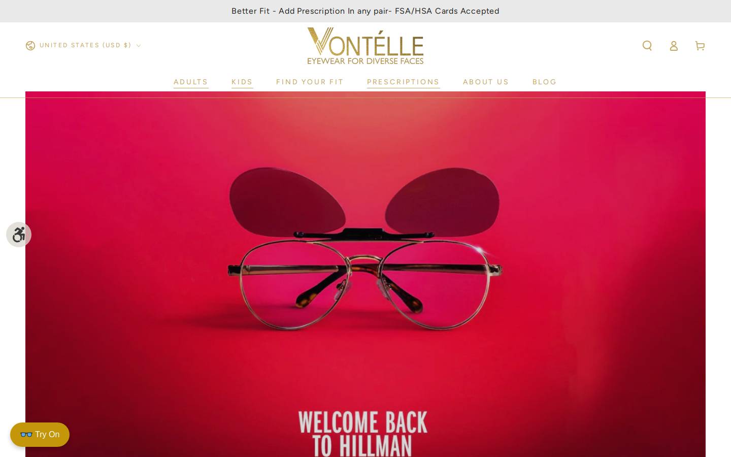vontelle.com homepage screenshot