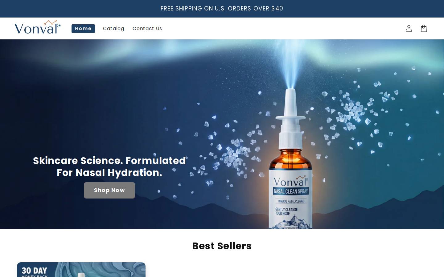 vonval.com homepage screenshot