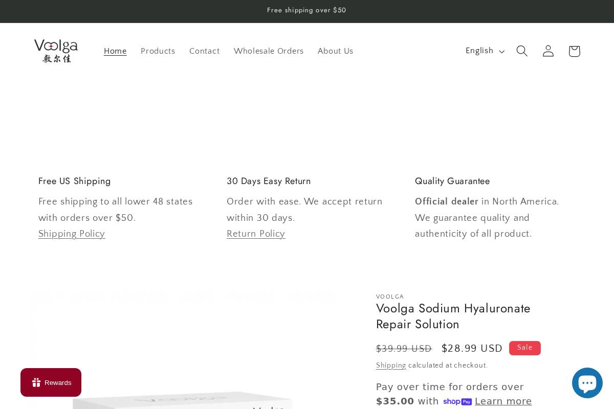 voolgausa.com homepage screenshot