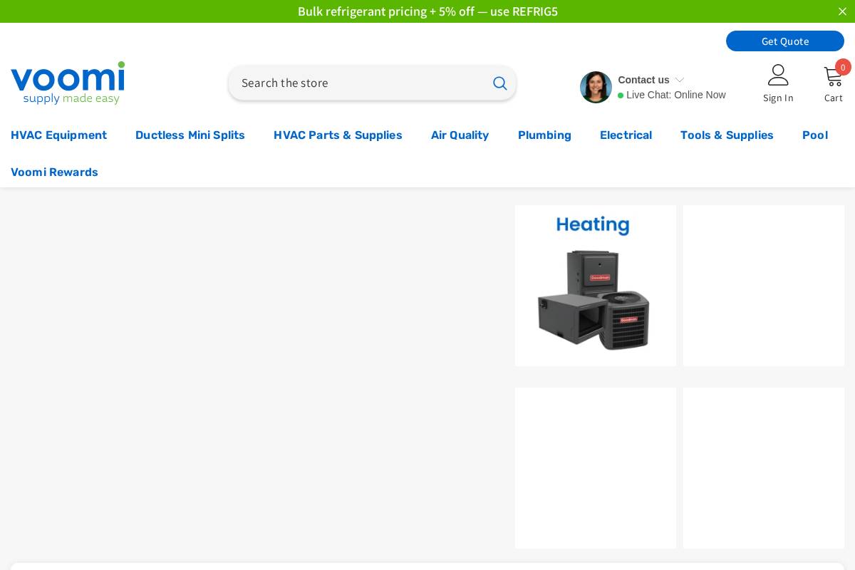 voomisupply.com homepage screenshot