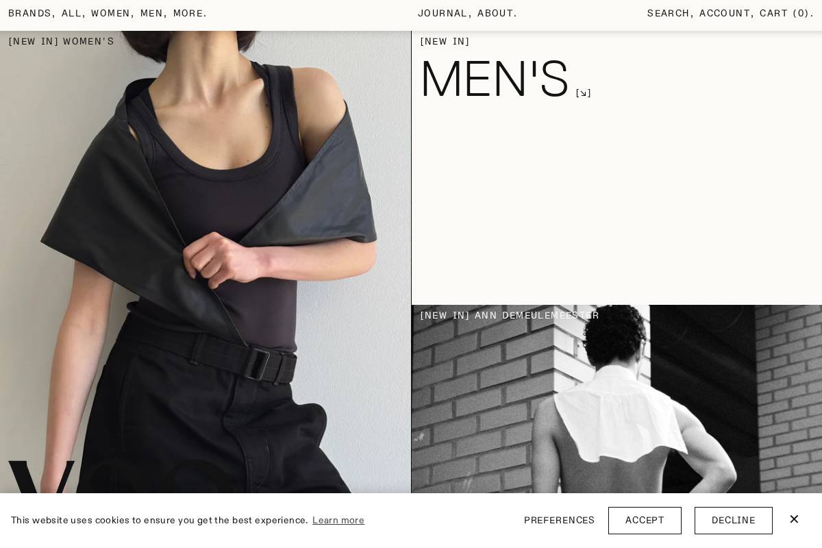 Voostore homepage screenshot