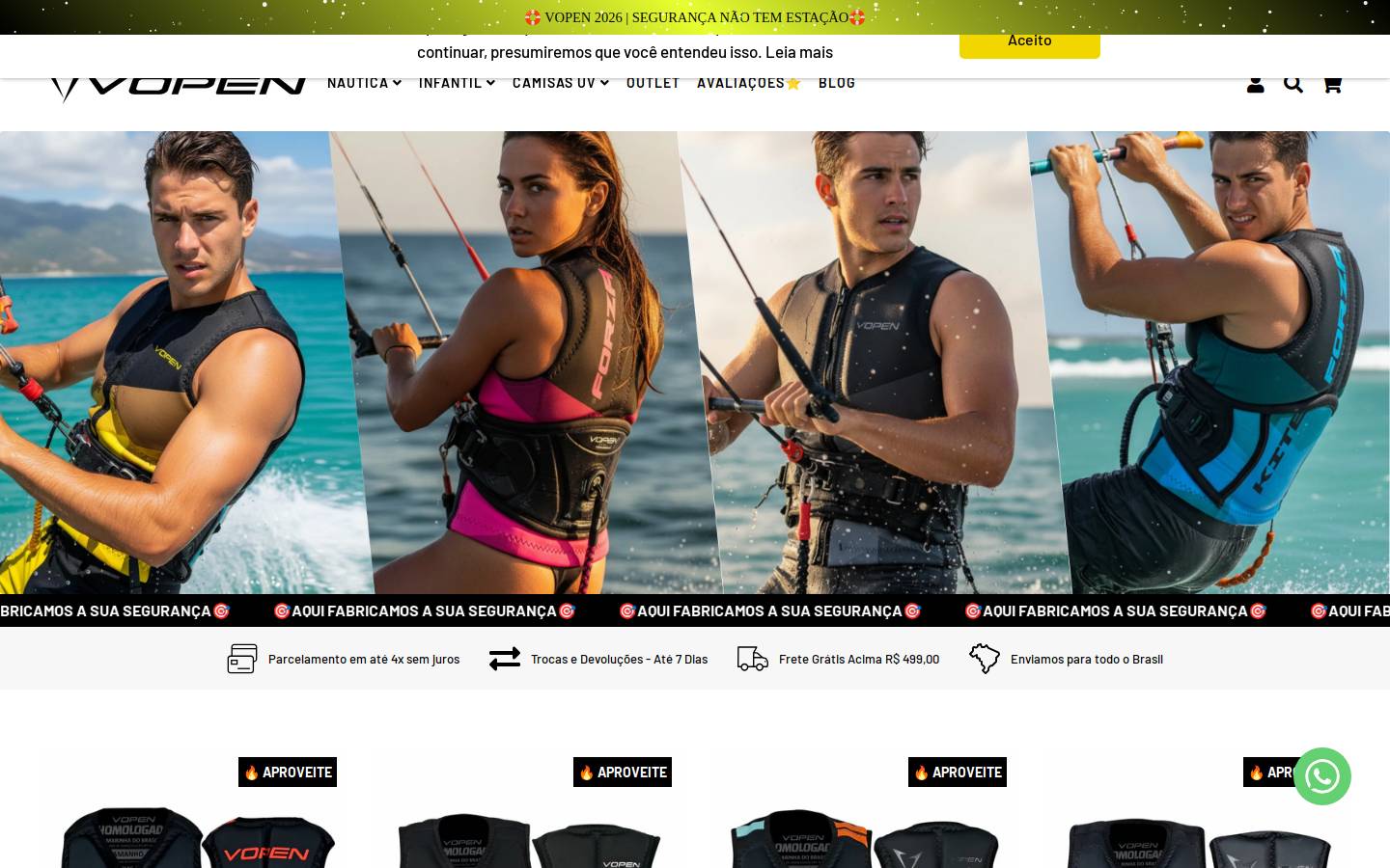 vopen.com.br homepage screenshot