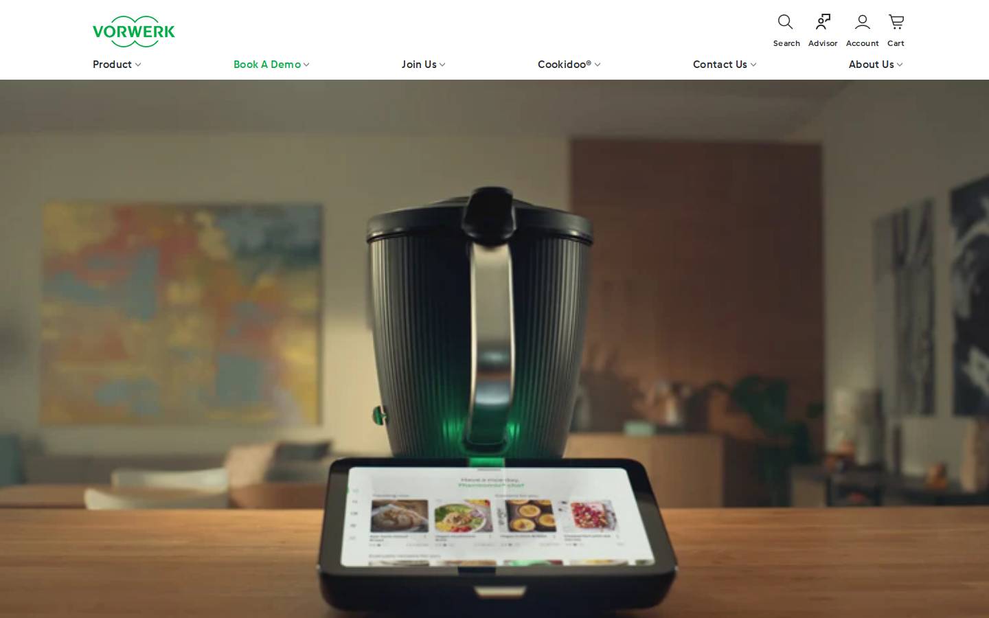 Vorwerk Group homepage screenshot