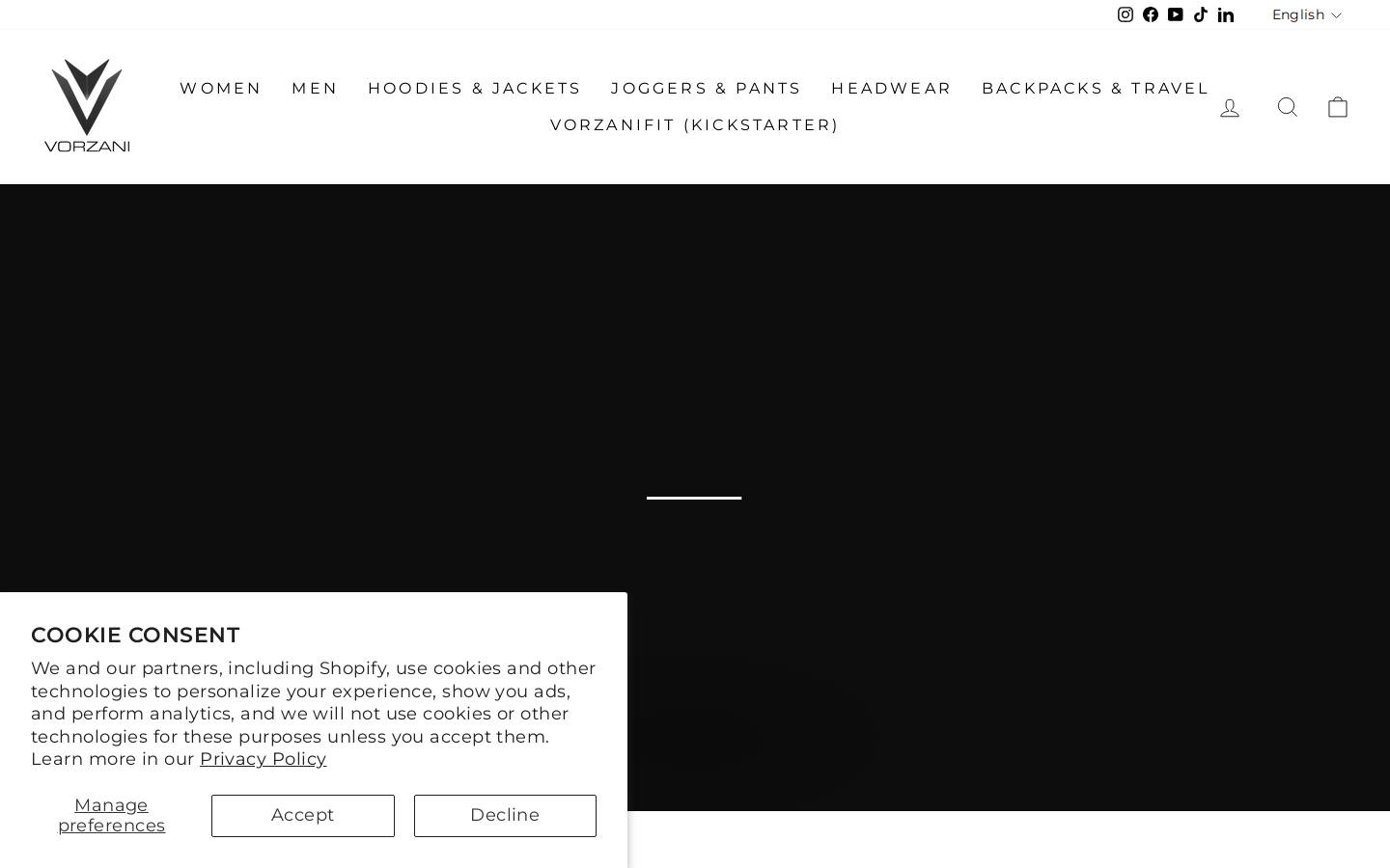 vorzani.com homepage screenshot