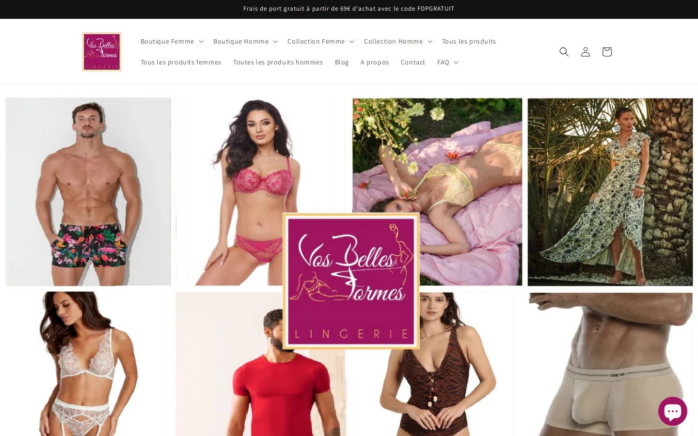 vosbellesformes.com homepage screenshot
