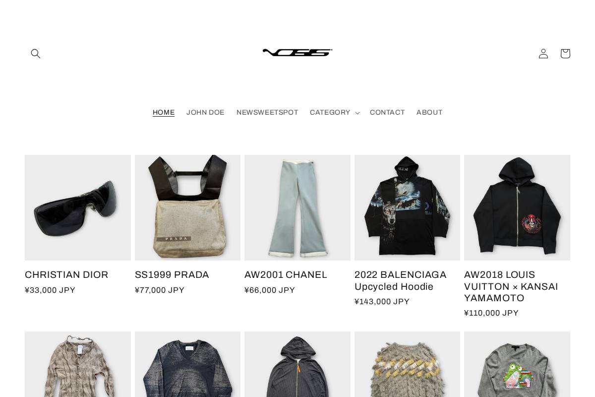 vosstokyo.com homepage screenshot