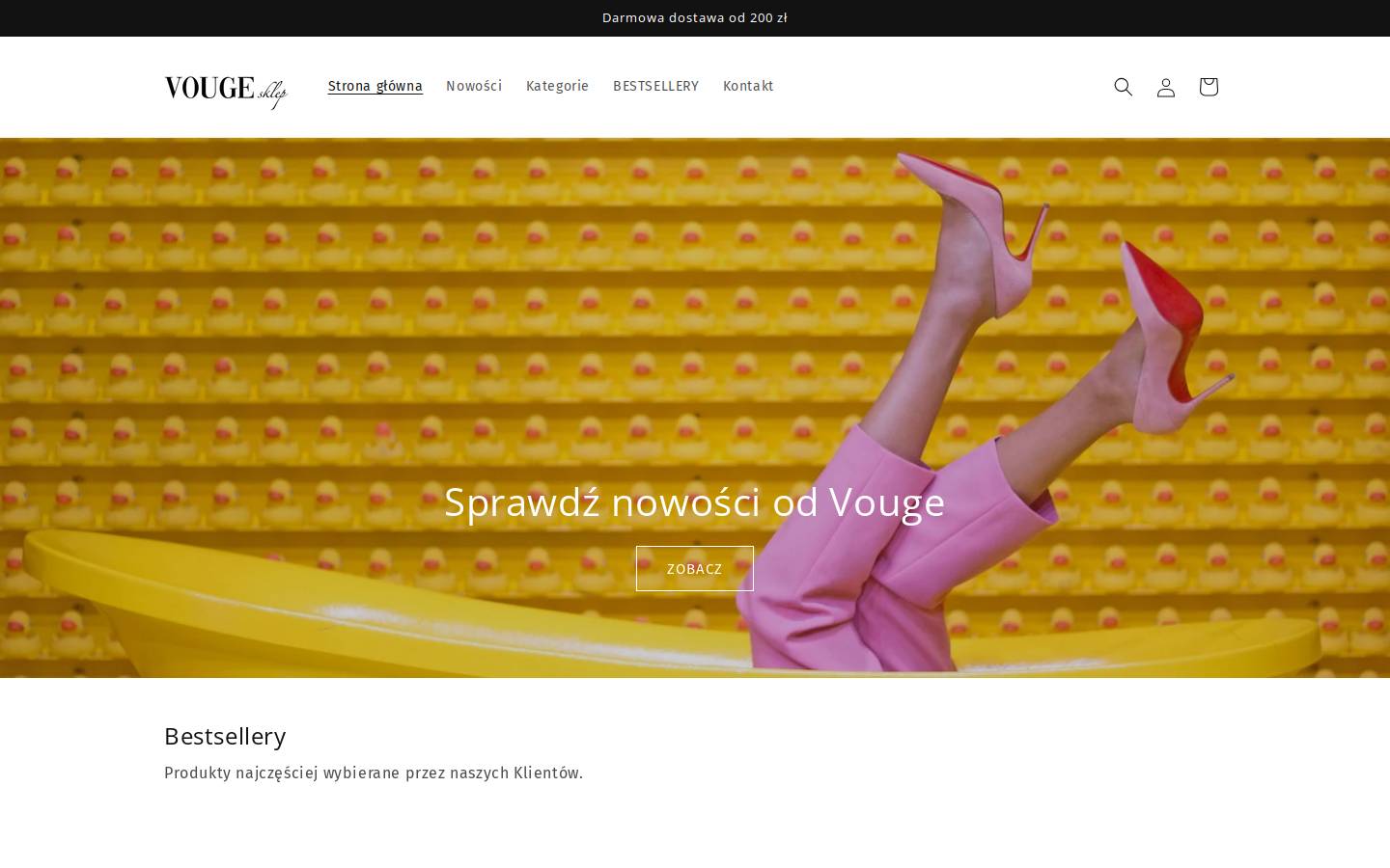 vouge.pl homepage screenshot