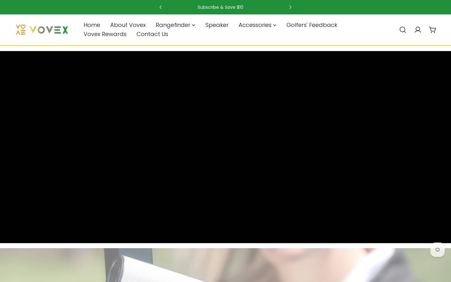 vovexgolf.com homepage screenshot