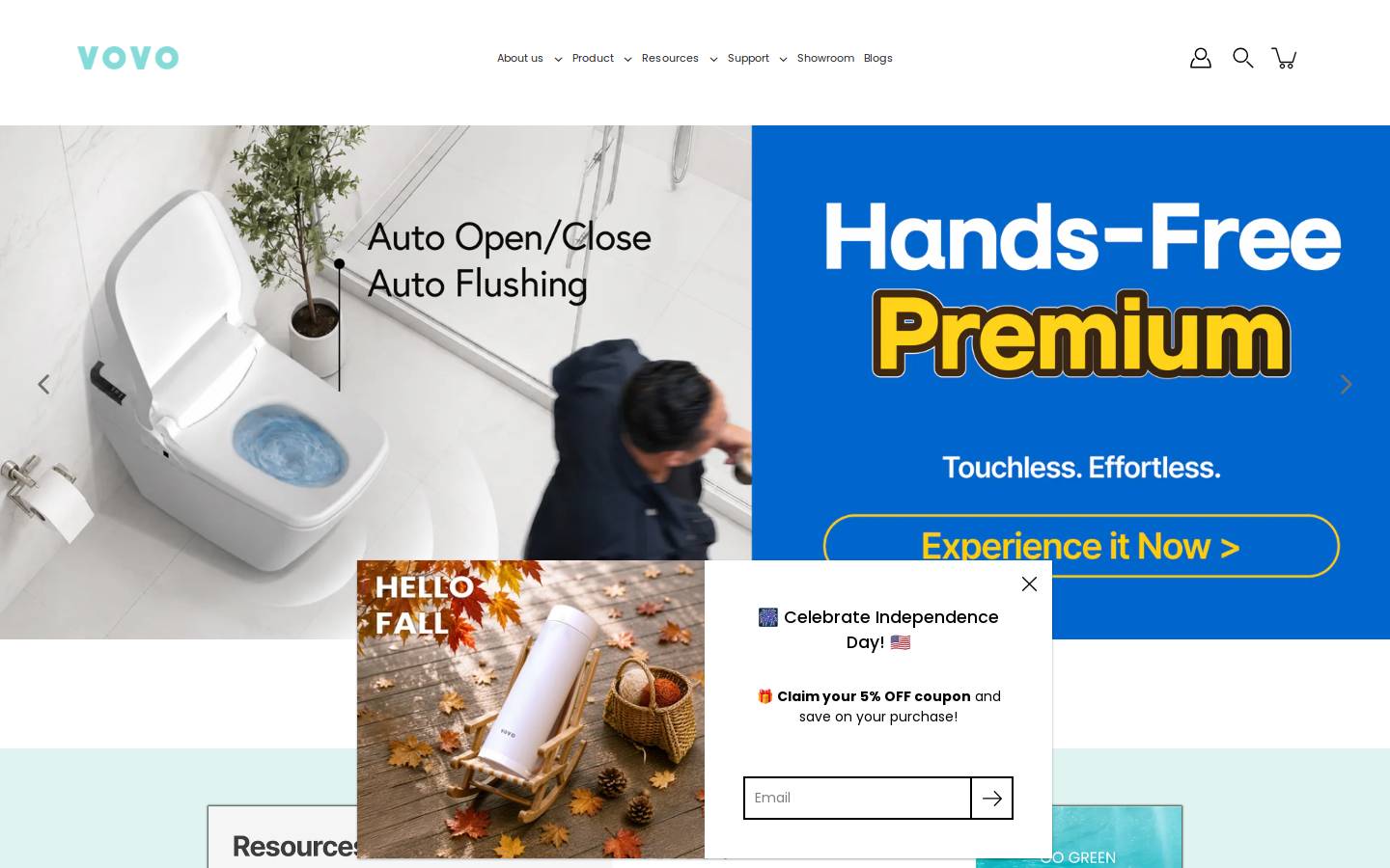 vovo-us.com homepage screenshot