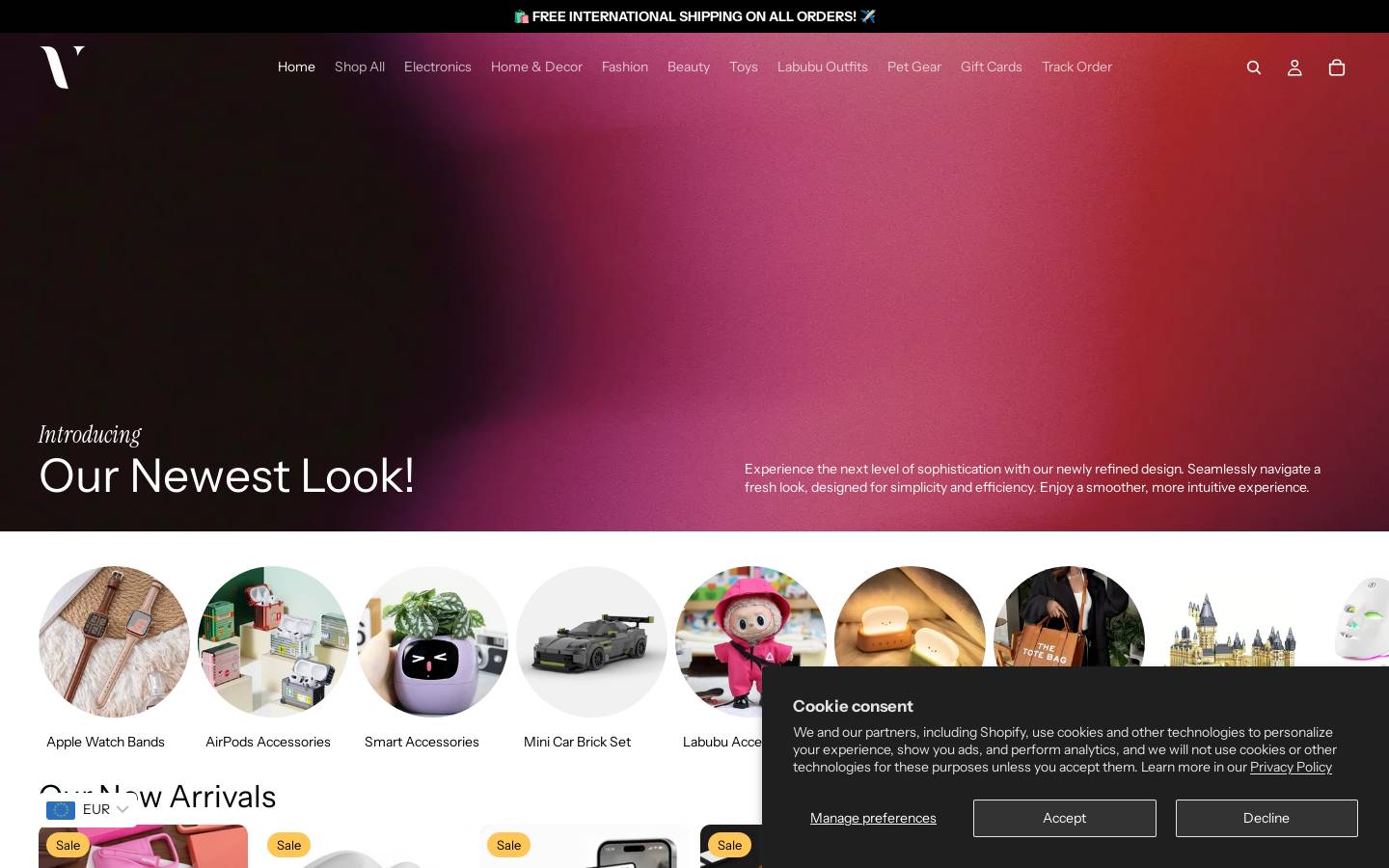 voxmegastore.com homepage screenshot