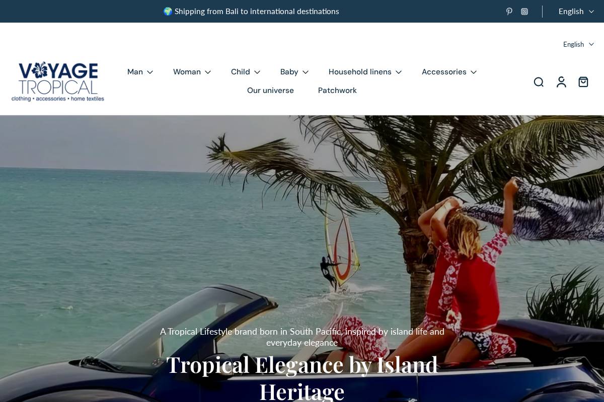 voyage-tropical-pacifique.com homepage screenshot