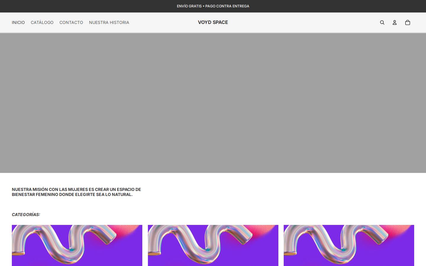 voydspace.com homepage screenshot