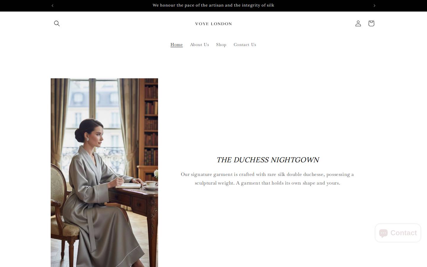 voyelondon.com homepage screenshot