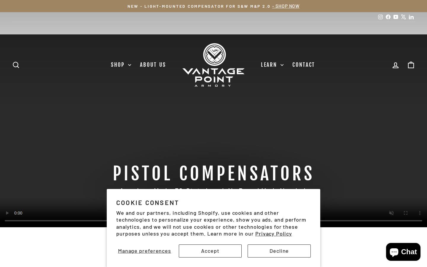 vparmory.com homepage screenshot