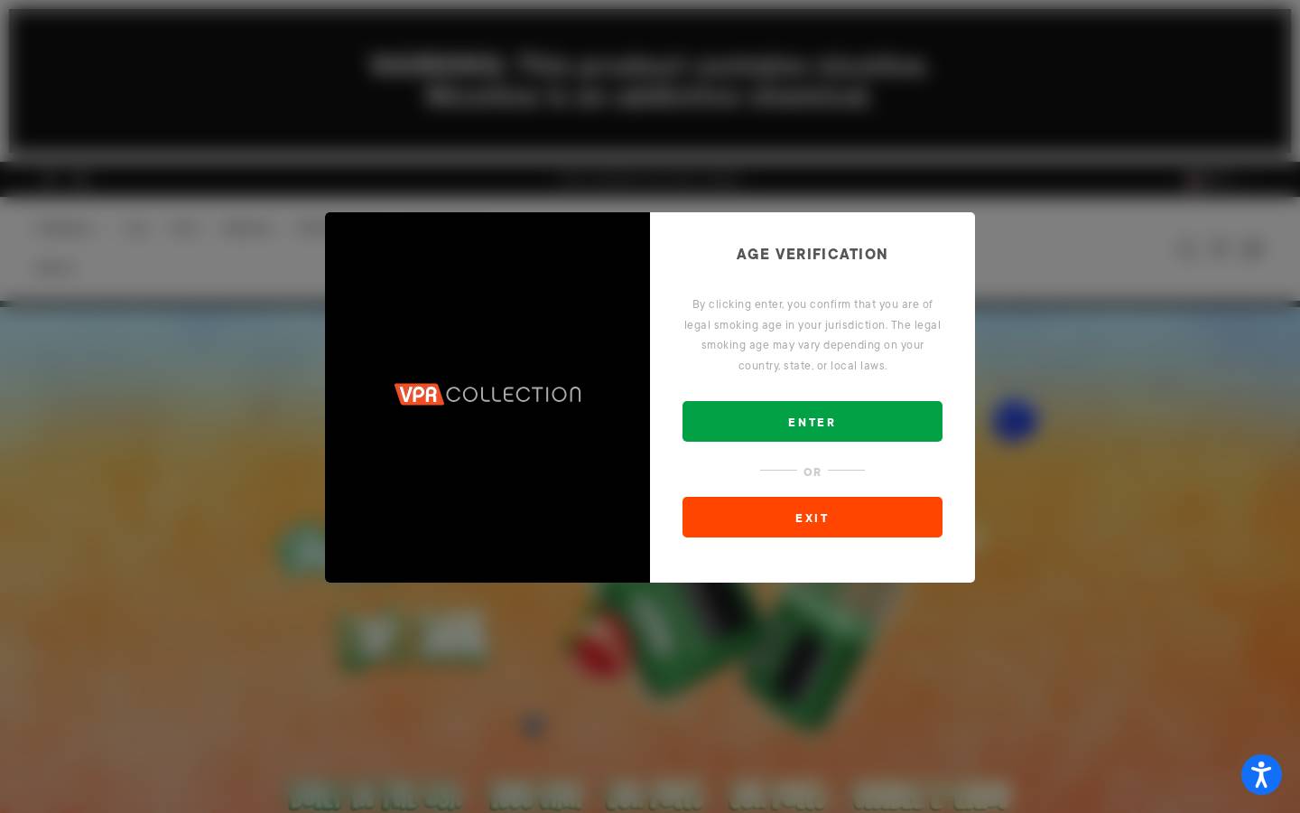 vprcollection.com homepage screenshot