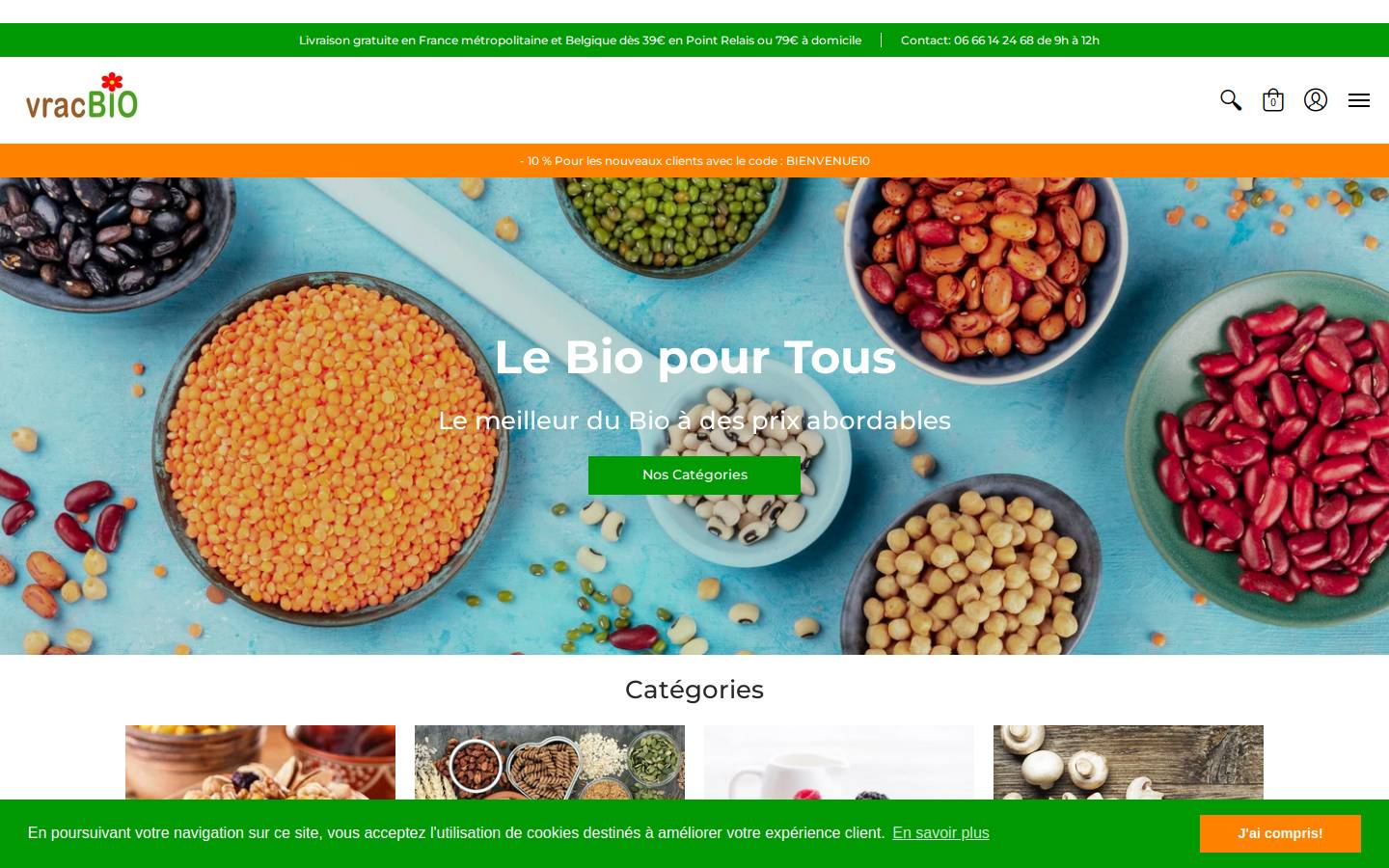 vracbio.com homepage screenshot