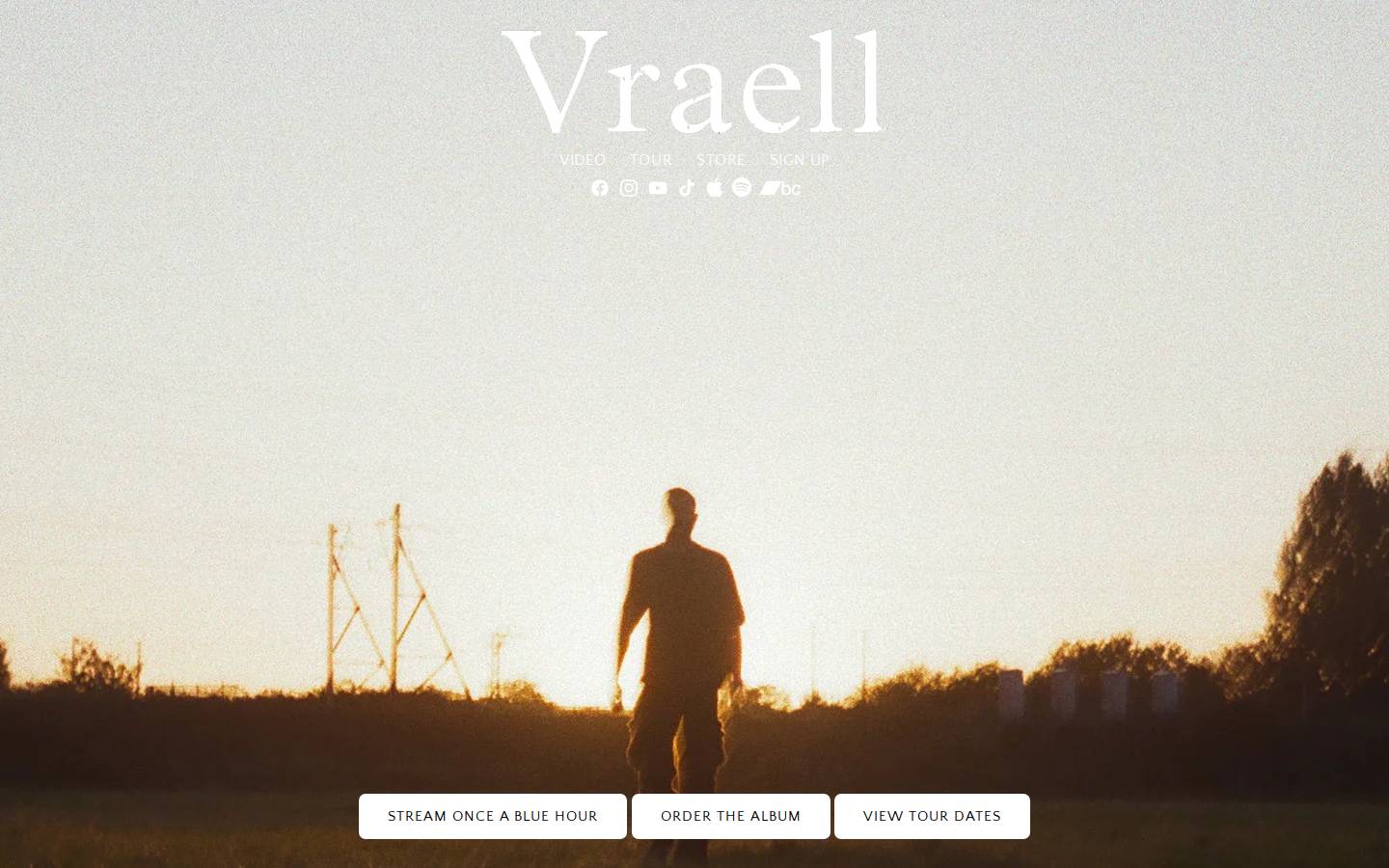 vraell.com homepage screenshot