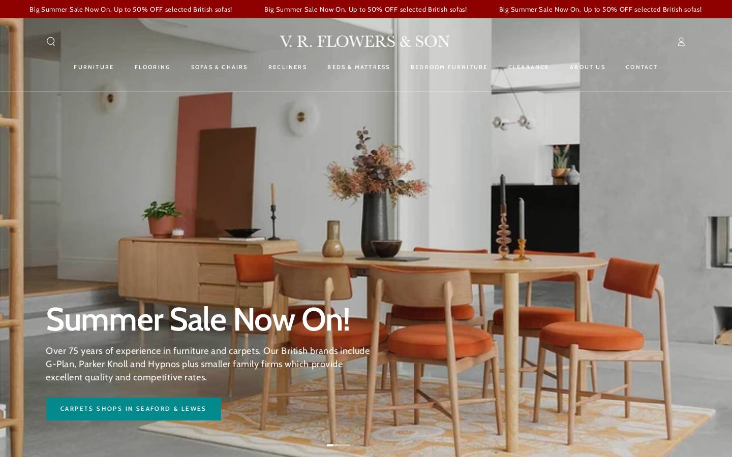 Vrflowersandson homepage screenshot