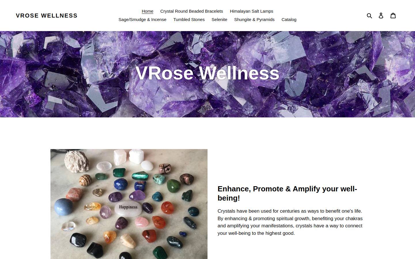 vrosewellness.com homepage screenshot